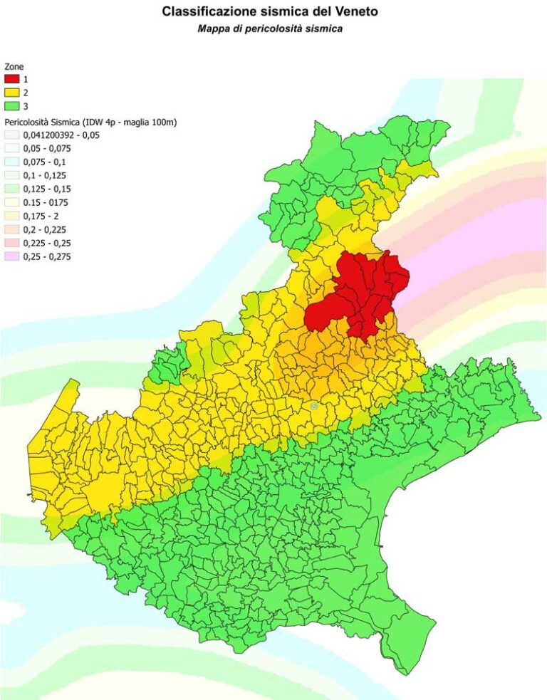 Mappa di pericolosità sismica 2021 Mappa di pericolosità sismica 2021