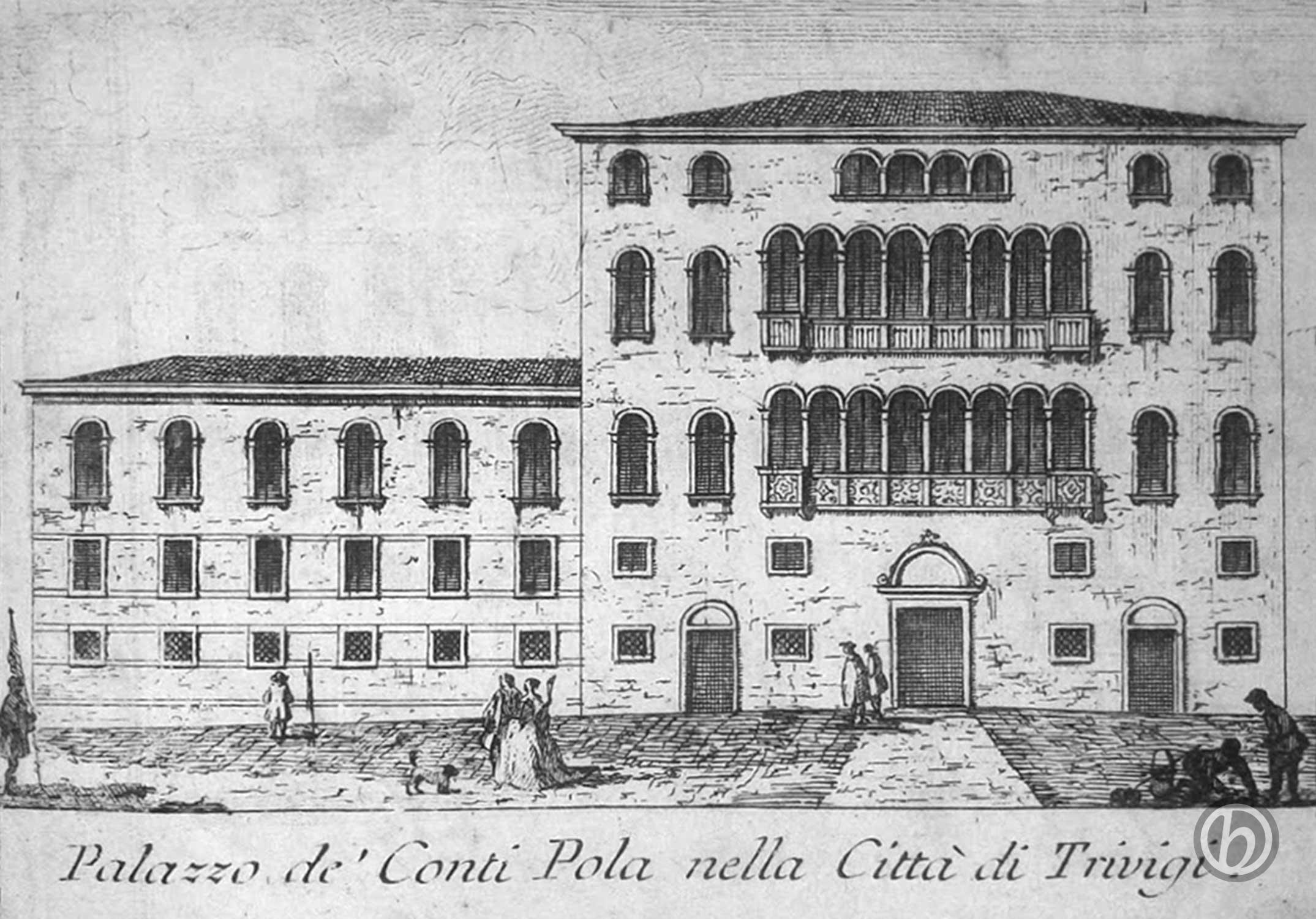 Palazzo de' Conti Pola nella Città di Trivigi,1810