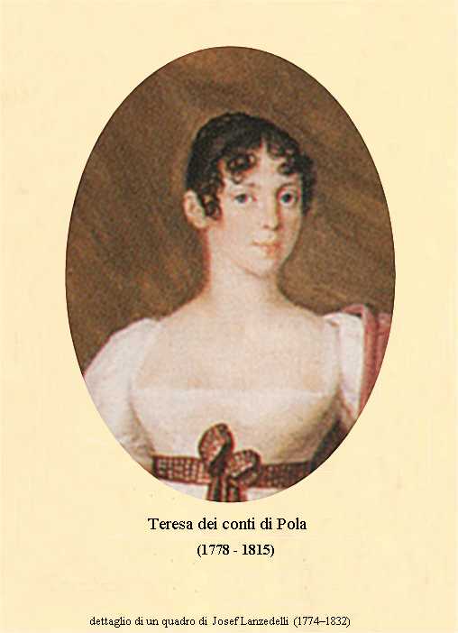 Josef Lanzedelli, 1810 . Ritratto della contessa Teresa Pola, Particolare