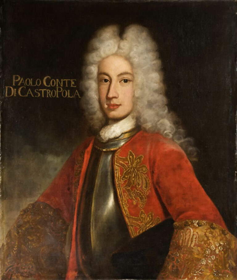 Scuola veneta, fine del secolo XVII - inizi del secolo XVIII. Ritratto del Conte Paolo di Castropola, olio su tela, cm 81 x 68,5
