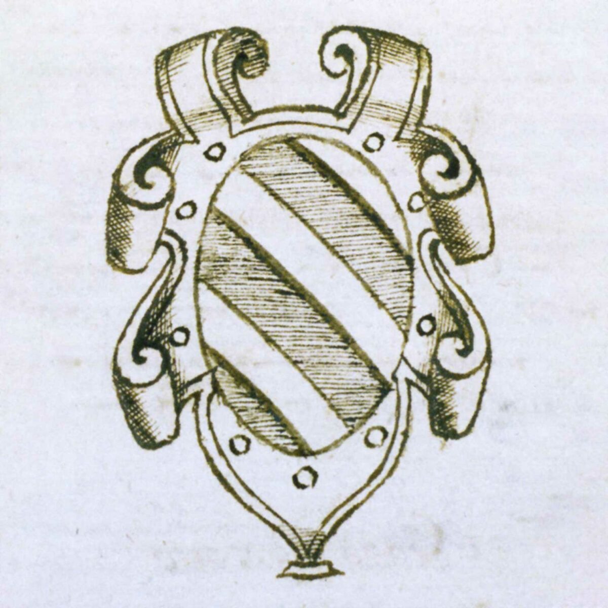 Stemma Pola - Genealogie trevigiane, voce Castel Pola - XVI secolo di Nicolò Mauro, particolare dell’albero genealogico
