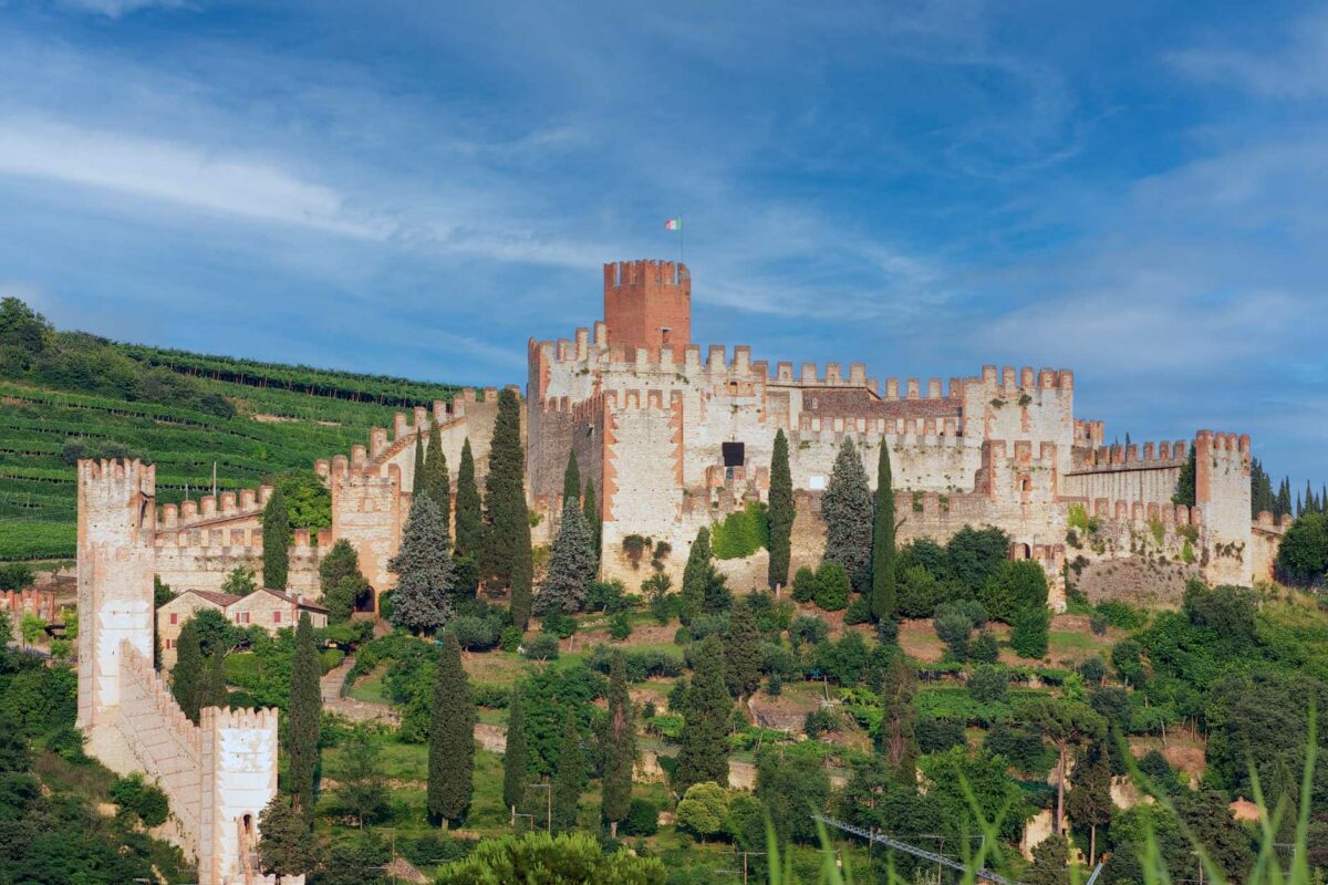 Il castello di Soave (VR).