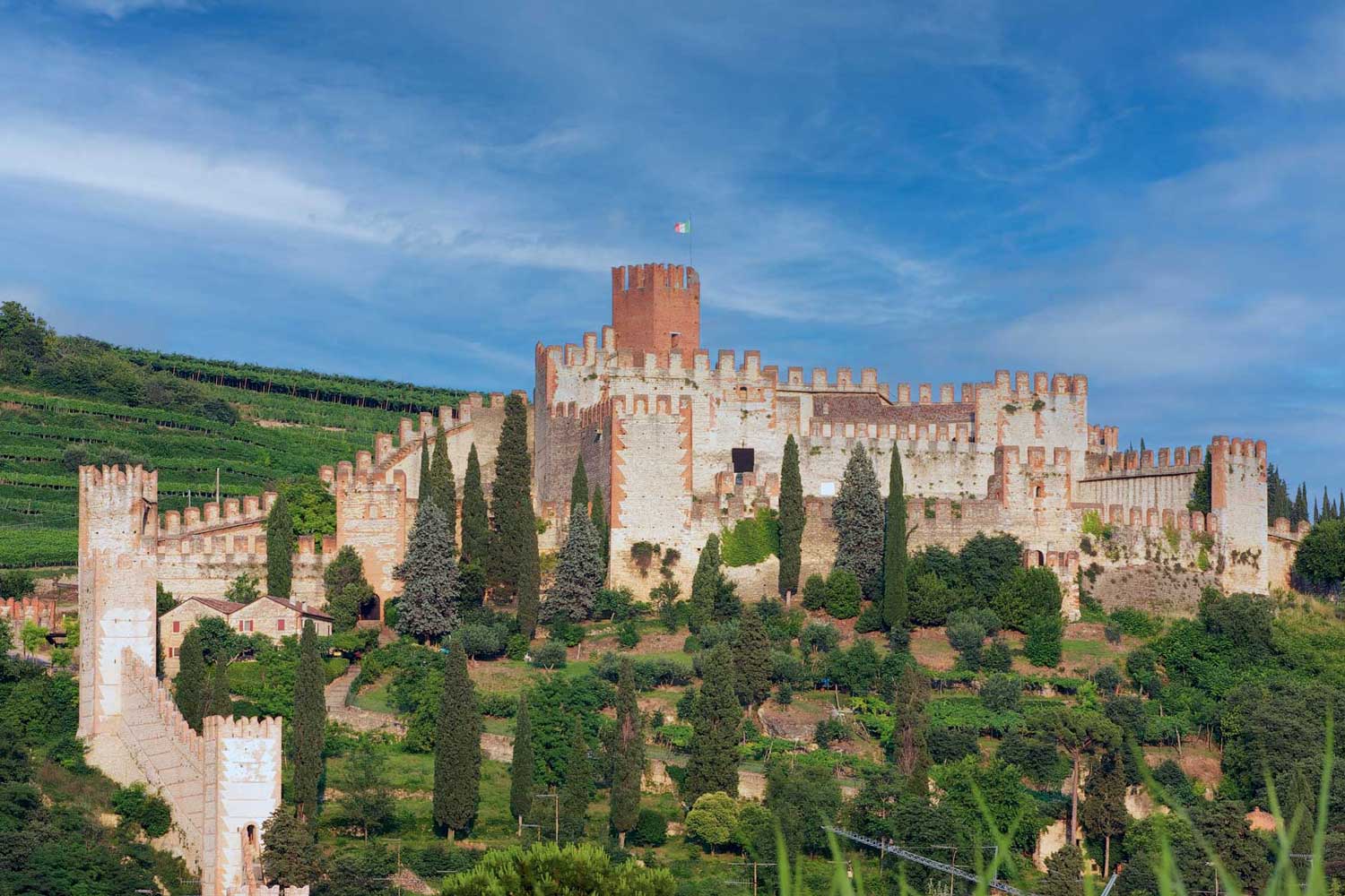 Il castello di Soave (VR).